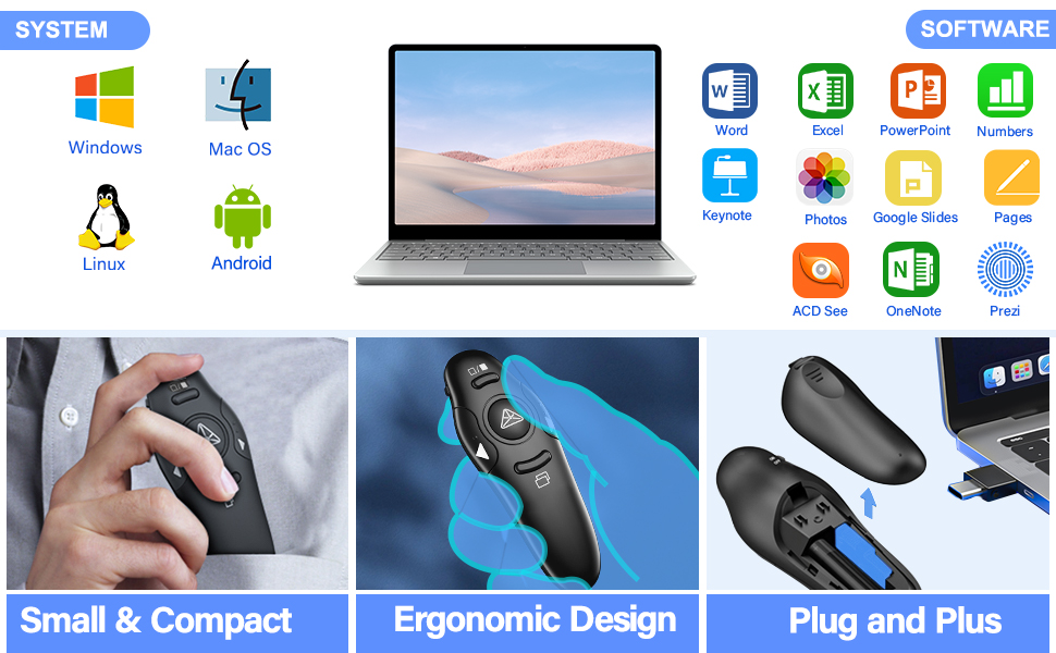 remote slide advancer with laser pointer