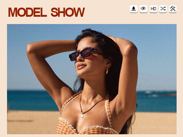 VANLINKER Skinny Sunglasses for Women VL9846