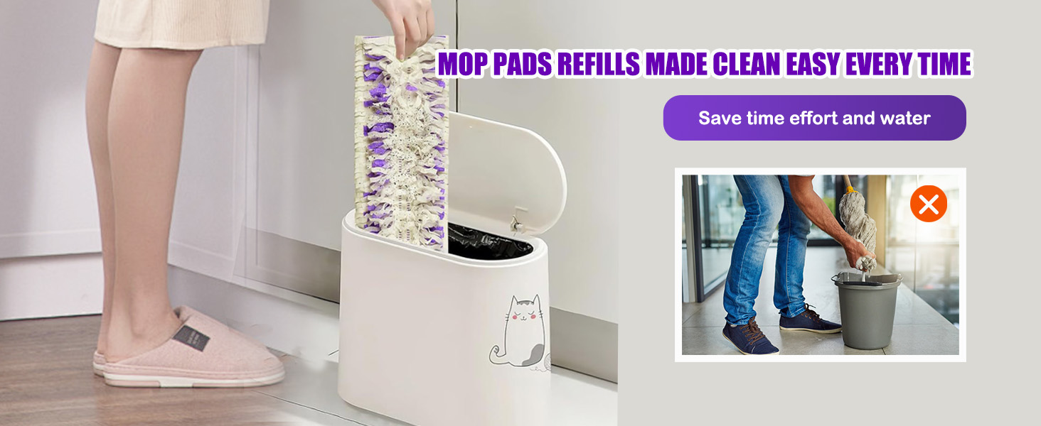 MOP PADS REFILLS MADE CLEAN EASY EVERY TIME