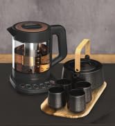 Vianté Luxury Tea Party Set. Complete with Automatic Tea Maker with Infuser for loose tea bags. C...