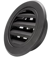 Hon&amp;Guan Round Soffit Vents, 6 Inch Vent, Aluminum Soffit Exhaust Vent Bathroom Vent Cover with B...