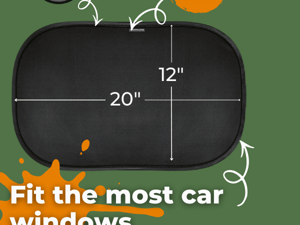 Caramaz self-adhesive kids-friendly sunshade