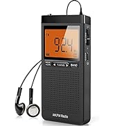 AM FM Portable Radio Personal Radio with Excellent Reception Battery Operated by 2 AAA Batteries ...
