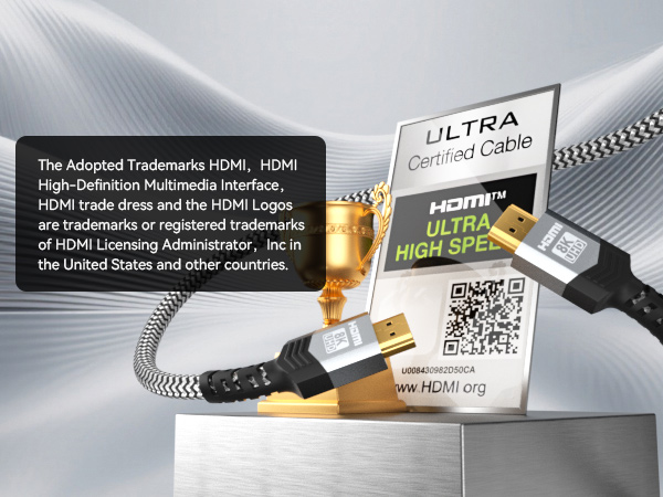 hdmi 2.1 certified high quality