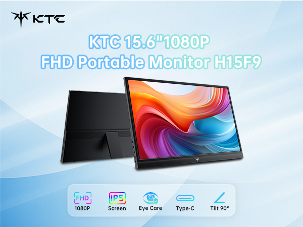 KTC 15.6 inch 1080P FHD Portable Monitor H15F9