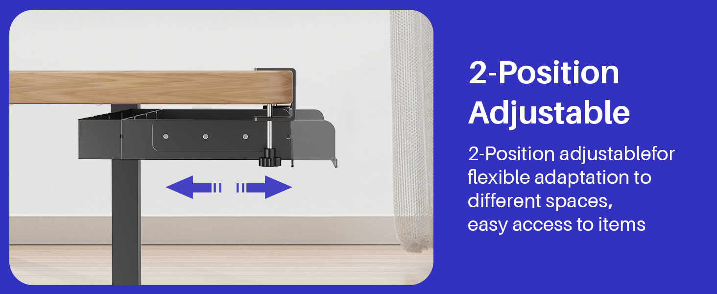 No Drill Under Desk Laptop Mount,