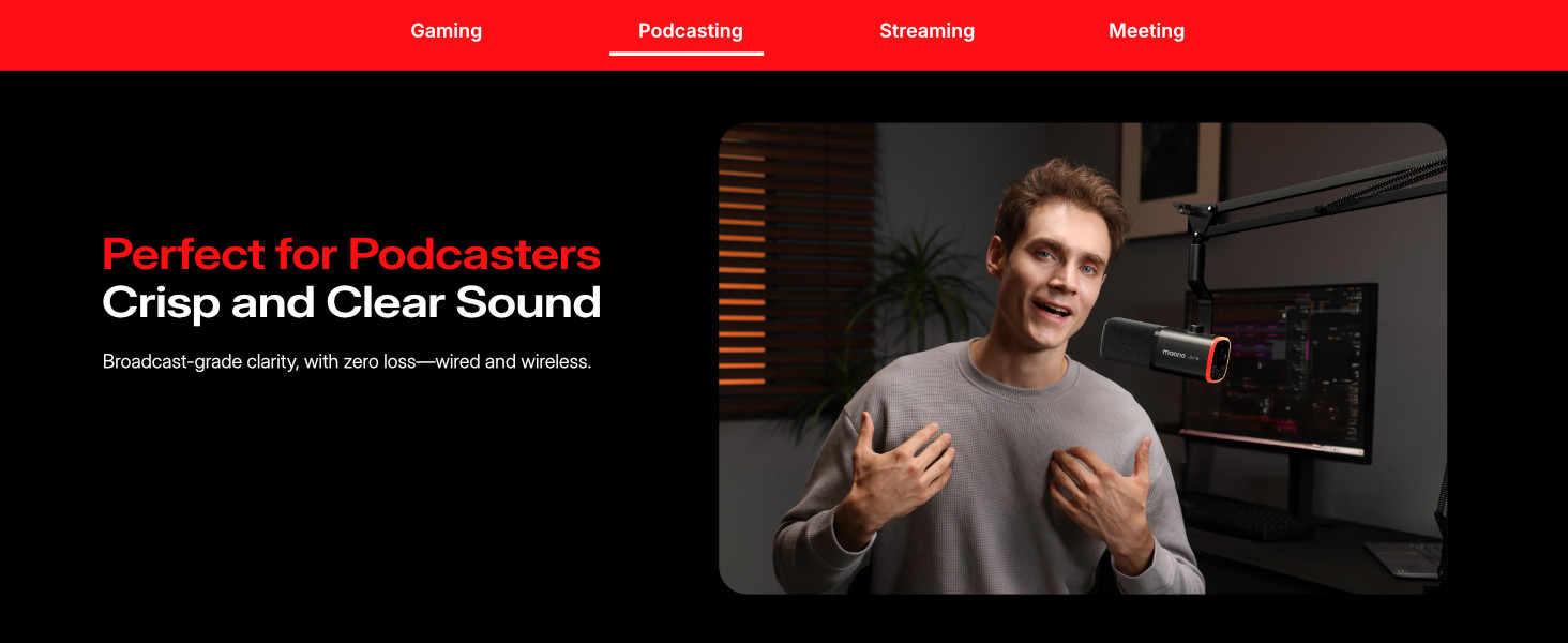 wireless microphone for podcasting