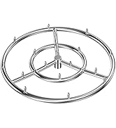 Skyflame 18 Inch Round Stainless Steel Fire Pit Jet Burner Ring - High Flame