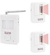 Dog Barking Alarm Motion Detector,Pir Wireless Human Body Walking Sensor Doorbell Door Security A...