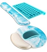 KTRIO Ergonomic Mouse Pad with Wrist Support, Comfortable Keyboard Wrist Rest, Memory Foam Wrist ...