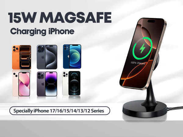 Magnetic Wireless Charger iPhone Stand