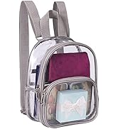 USPECLARE Clear Mini Backpack Stadium Approved for Little Boys &amp; Girls, Transparent Backpack for ...