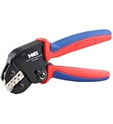 HKS Crimping Tool for Open Barrel Terminals - 24-16 AWG (0.25-1.5mm²) Labor-saving Crimper for AM...