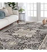 RUUGME Washable 5x7 Area Rugs - Large Rugs for Living Room Stain Resistant Carpet Vintage Rugs fo...