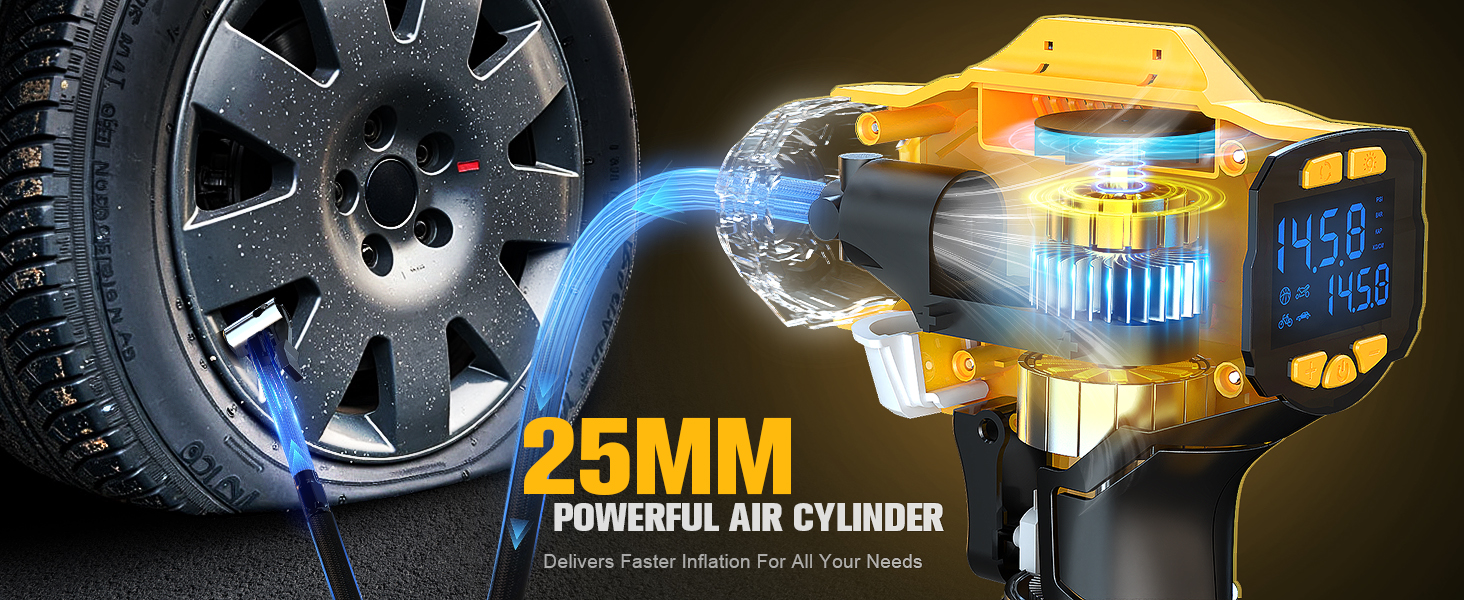 dewalt 20v air pump tire inflator