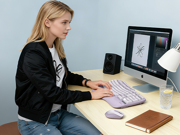 Keyboard and mouse sets for women