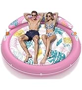 JOSEN Pool Floats Adult, Inflatable Tanning Pool - Extra Large Pool Floats for Adults Heavy Duty,...
