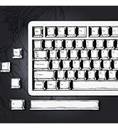 Retro Anime PBT Keycaps-Cherry Key Cap, Manga Japanese Theme Keycaps 60 65 75 100 Percent, 5 Side...
