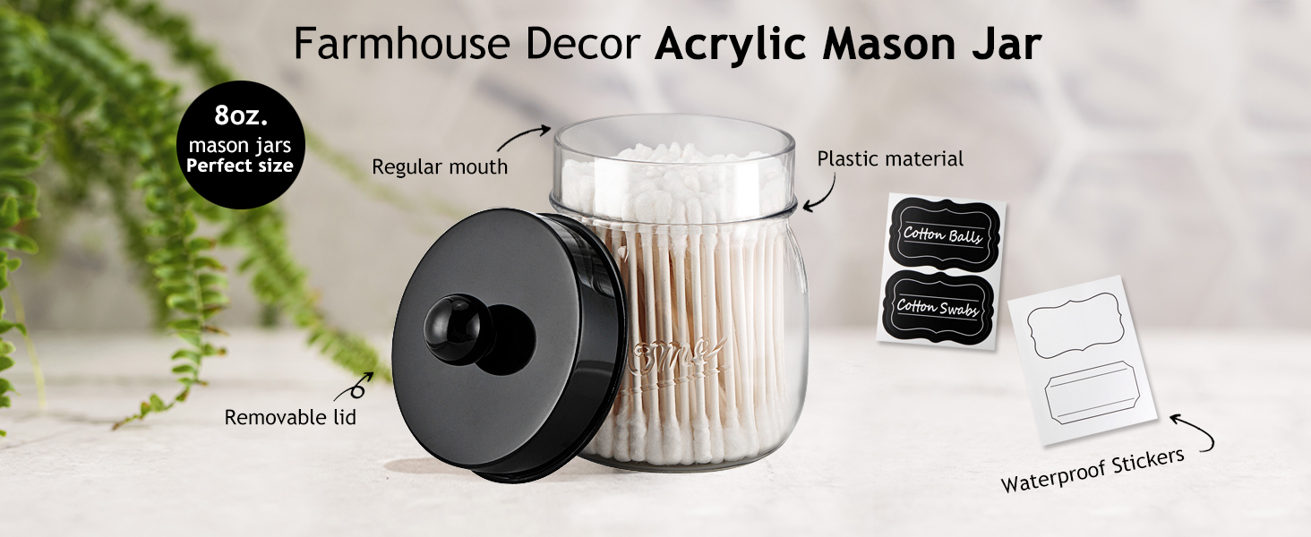 mason jar bathroom decor