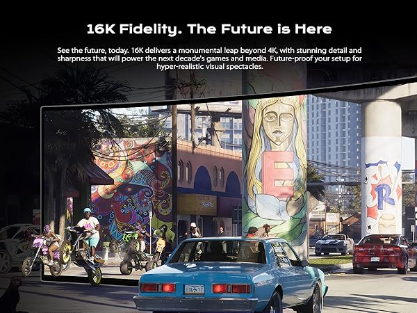 See the future, today. 16K delivers a monumental leap beyond 4K