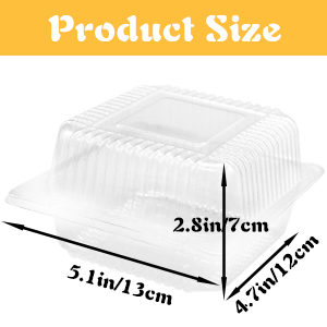 2 Clamshell Food Containers