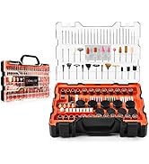 480Pcs Rotary Tool Accessories Kit, GOXAWEE 1/8-inch Shank Rotary Tool Accessory Set, Multi Purpo...