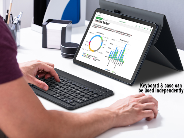 Google Pixel 11 Tablet Keyboard Case Black - 11