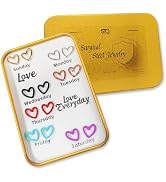 7 Pairs Stainless Steel Heart Studs Women Multicolor Small Jewelry Earrings