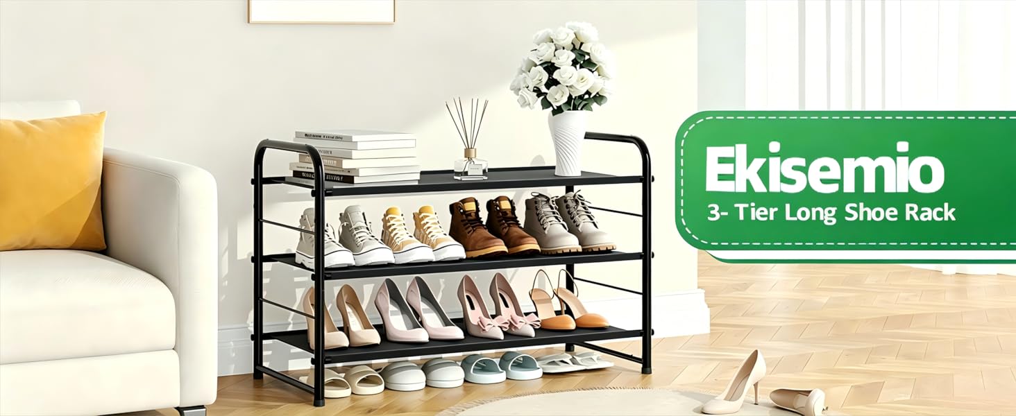 3 Tier Shoe Organizer for Front Door Entrance