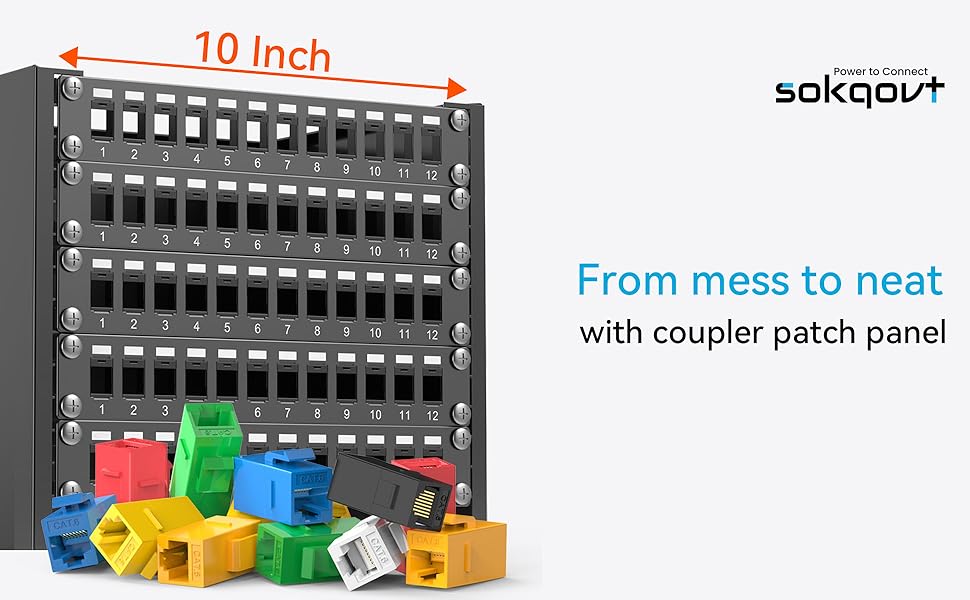 cat6 ethernet patch panel 12port