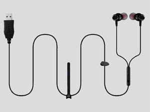 USB Earbuds with 8.2FT Extra Long Cord for Computer