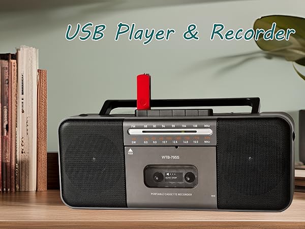 usb player recorder boombox