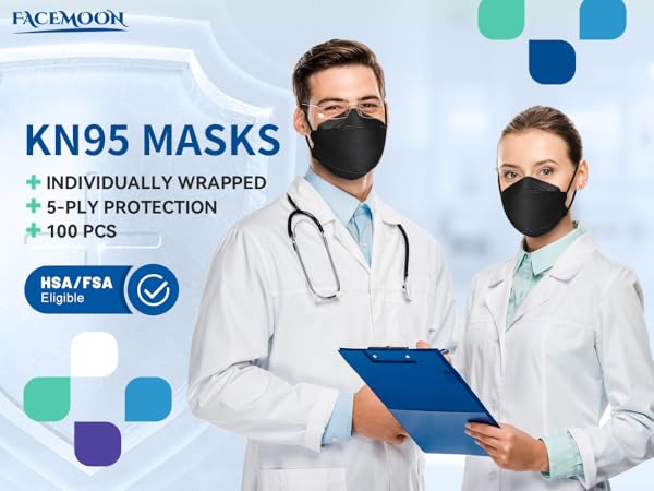 KN95 masks,kf94 masks for adults,individually wrapped 100 pack,fsa hsa eligible items only list
