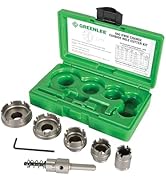 Greenlee 660 6-Piece Quick Change Carbide-Tipped Hole Cutter Set, 7/8" - 2"