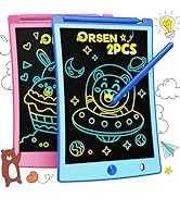 ORSEN Colorful 8.5 Inch LCD Writing Tablet for Kids, Electronic Sketch Drawing Pad Doodle Board, ...