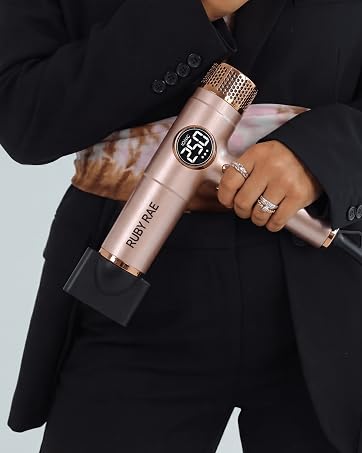 women holding ionic hair dryer