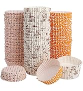 YOUEON 600 Pcs 3.5 In Jumbo Cupcake Liners Greaseproof, 4 Oz Large Paper Baking Cups Non-Stick, J...
