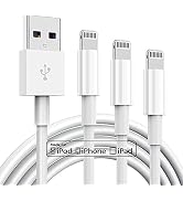 3 Pack Apple MFi Certified iPhone Charger Cable 10ft, Lightning to USB Cord, 2.4A Fast Charging,A...