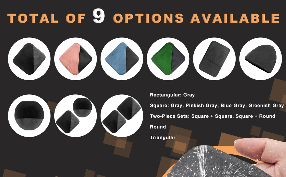 A variety of cleaning cloths in different colors and sizes are available for selection