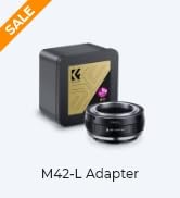 K&amp;F Concept Lens Mount Adapter M42-L Manual Focus Compatible with M42 Lens to L Mount Camera Body