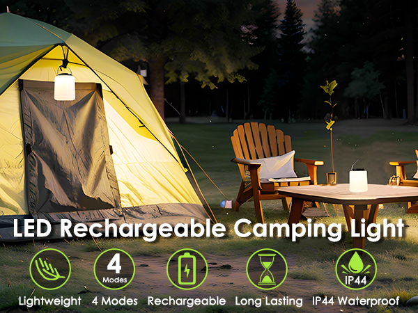 Outdoor Rechargeable Camping Essentials Lights