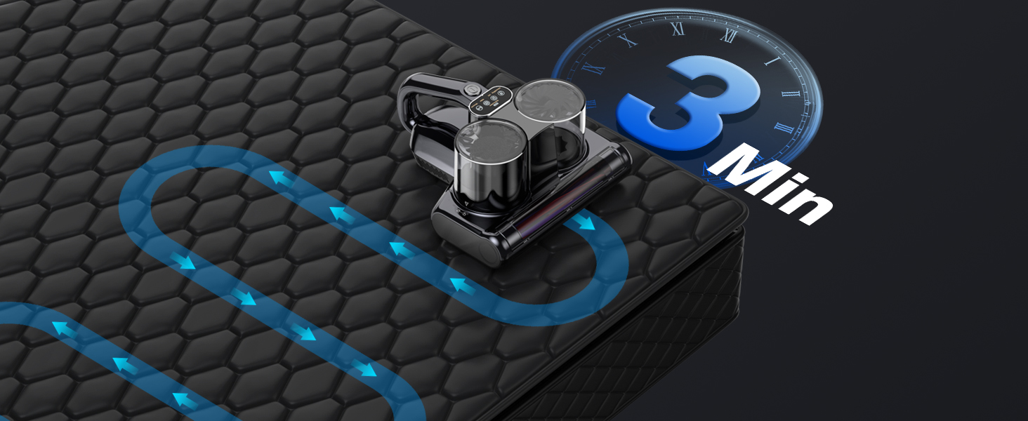 mattress vacuum with widened suction port