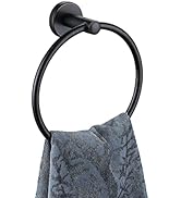 JQK Towel Ring Oil Rubbed Bronze, Stainless Steel Hand Towel Holder for Bathroom, ORB Wall Mount,...