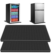 NinjaTiger Mini Fridge Silicone Mat - 23.6'' x 23.6'' Refrigerator Floor Protector Mat with Raise...
