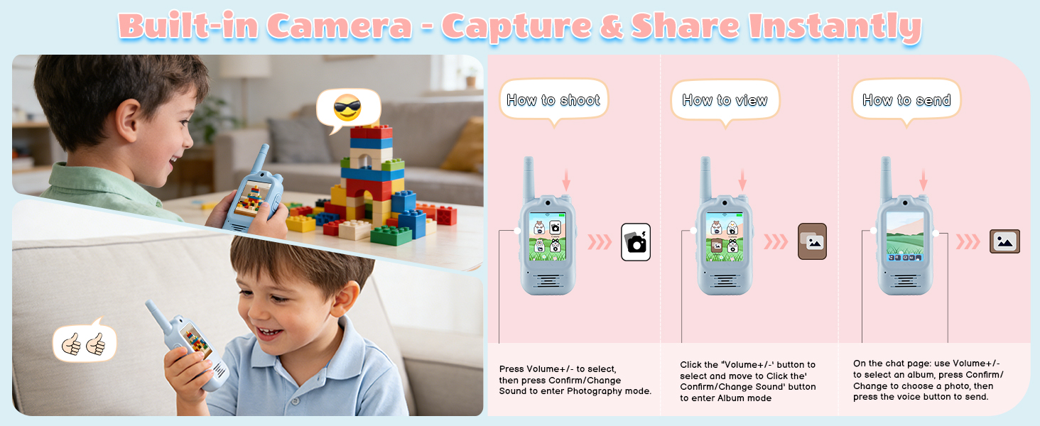 Children can exchange pictures and build connections through visual storytelling.
