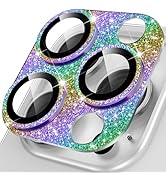 YWXTW for iPhone 16 Pro/iPhone 16 Pro Max Camera Lens Protector, [New Glitter Design] Full Bling ...