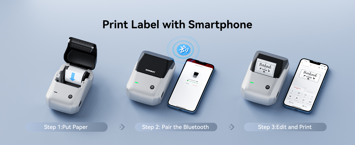 NIIMBOT B1 BLUETOOTH LABEL MAKER