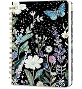 Hllwxrk Lined Spiral Journal Notebook, A5 College Ruled Spiral Notebook for Women, Hardcover with...