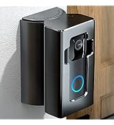 COOLWUFAN Adjustable (35 to 135 Degree) Doorbell Angle Mount, Anti-theft Video Doorbell Mount Com...