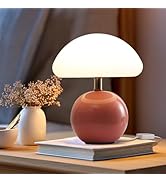 Joyzy Mushroom Table Lamp for Bedroom,Desk Bedside Small Lamps for Living Room Night Stands,Mushr...